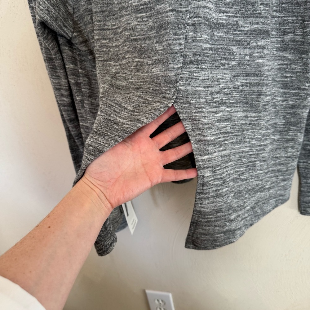 Rag & Bone Soft Gray Split Back Top - image 4